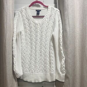 Architect Women's Cream Cable Knit Sweater